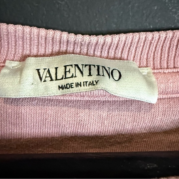 Valentino Blush VLTN Logo Sweatshirt size small - Picture 3 of 14
